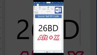 Soccer Ball in Ms word msword mswordshortcuts mswordtutorial mswordexcelpowerpoint [upl. by Bekelja271]