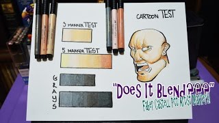 quotDOES IT BLENDquot Faber Castell Pitt Artist Markers Skintone amp Gray Scale [upl. by Notgnirra]