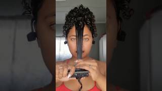 FINGER COILING MY HAIR FOR DEFINED CURLS TUTORIAL [upl. by Alaikim]