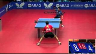 Timo Boll vs Cho Eon RaeETTU Cup 20112012 [upl. by Anilejna335]