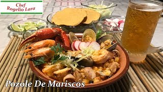 POZOLE DE MARISCOS RECETA DELICIOSA [upl. by Ced]