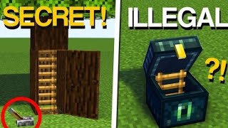 Minecraft 5 Most SETRET Entrances amp Doors [upl. by Mogerly]