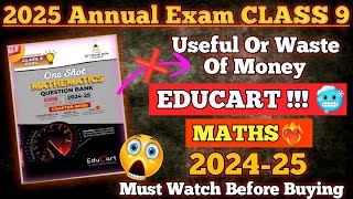 😎Educart OneShot CLASS 9 🫨Maths Educart OneShot Questions Bank Class 9  202425 [upl. by Pilihp755]