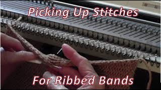 Picking Up Stitches for Ribbed Bands by Diana Sullivan [upl. by Hanafee]