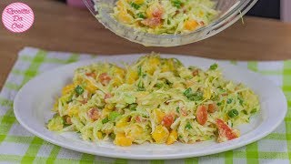 SALADA CREMOSA DE REPOLHO COM MANGA  RECEITAS DA CRIS [upl. by Naimad]