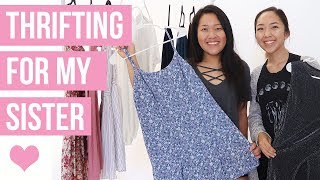 Thrifting For My Sister  Secondhand Clothing Haul [upl. by Hubble436]