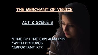 Merchant of Venice Act 2 scene 8 easiest explanation  ICSE  pictures  RTC [upl. by Chu]