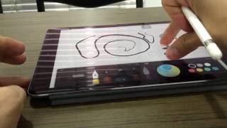 Usando el Apple Pencil en el iPad Pro con Paper  FiftyThree [upl. by Nileve218]