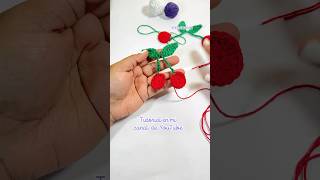 Cerezas tejidas 🍒🧶 ganchillo crochet tejer crochetprojects tejedoras blusacrochet tejidos [upl. by Mairim]