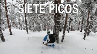 Bosque norte de Siete Picos Freeride en la Sierra de Guadarrama [upl. by Eirret]