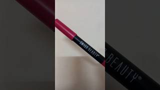 swiss beauty stay on lip crayon review  shade plum pick  lipcrayon magenta color lipstick [upl. by Notsud]