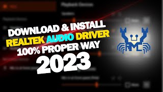 How to Download and Install Realtek HD Audio Manager on windows 2023 [upl. by Jayne460]