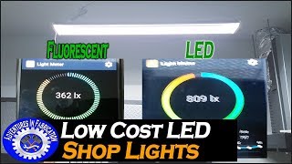 Low Cost Shop LED Light Upgrade [upl. by Bbor]