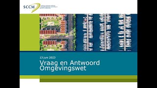 Webinar Omgevingswet en register wet en regelgeving [upl. by Darell]