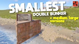 RUST  SMALLEST Double Stability Bunker  2024 New Bunker Base Design [upl. by Mcwilliams]