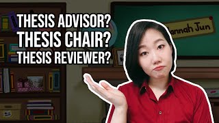 Whats the difference Understanding the roles between your thesis advisor vs chair vs reviewer [upl. by Ardried]