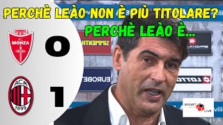 MONZAMILAN 01 FONSECA quotPerchè Leào non è più titolare Perchè èquot Sentite il mister nel post [upl. by Attem]