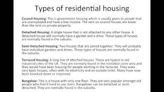 IGCSE Geography Settlements 23 [upl. by Anirtep]