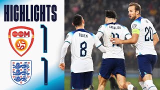 North Macedonia 11 England  Three Lions End UEFA EURO 2024 Qualification Unbeaten  Highlights [upl. by Reggis282]