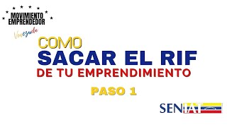 COMO SACAR EL RIF DE TU EMPRENDIMIENTO PASO 1 [upl. by Ainafets]