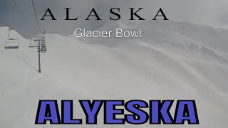 Ski Glacier Bowl Alyeska April 2024 GoPro PS [upl. by Elvah283]