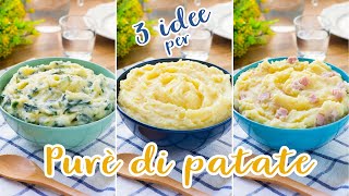 3 Idee per Purè di Patate  Classico  Con Spinaci  Al Prosciutto  Ricetta Facile  55Winston55 [upl. by Silsby]