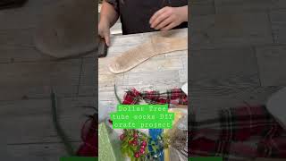 Who knew Dollar Tree tube socks could become primitive Christmas decor dollartree diycrafts [upl. by Drexler]