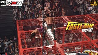 WWE 2K24  CM PUNK vs SETH ROLLINS  HELL IN A CELL MATCH 4K 60FPS PC [upl. by Janessa]