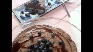 Come fare una cheesecake al cioccolato senza forno  videoricetta di cheesecake [upl. by Gere]