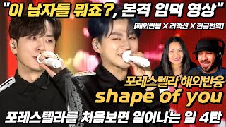 quot포레스텔라 처음보면 일어나는 일quot 포레스텔라 shape of you 해외반응 리액션 한글자막 [upl. by Aihsatal]