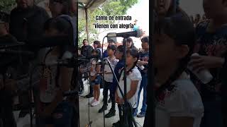 Vienen con alegría  Canto de entrada con estudiantina misa estudiantina cantoscatolicos [upl. by Neliak]