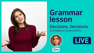 Grammar Lesson Correlative conjunctions [upl. by Ahsemo]