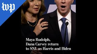 Maya Rudolph Dana Carvey return to SNL as Harris and Biden [upl. by Gathers]