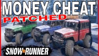 Snowrunner Money cheats ps4 Snowrunner Duplication Glitch PATCHED [upl. by Ybeloc]