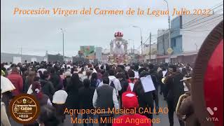 Agrupación Musical CALLAO Marcha Militar Angamos [upl. by Arbma]