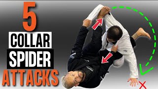 How to Tap EVERYONE With Collar and Spider Guard Attacks Build a STRONG Open Guard [upl. by Doniv]