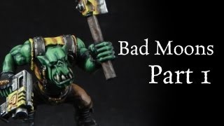 How to paint Bad Moons Orks pt1 [upl. by Attiuqahs]