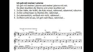 Ich geh mit meiner Laterne und meine Laterne mit mir [upl. by Htebazil]