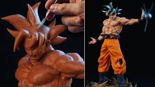 Sculpting GOKU ULTRA INSTINCT  Dragon Ball Super  Migatte No Gokui [upl. by Maurene]