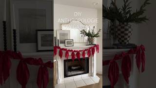 DIY Anthropologie Bow Garland Christmas Decor christmas diydecor anthropologie diycrafts home [upl. by Yknip]