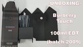 Unboxing  Touch for Men by Burberry 2019 batch [upl. by Adyaj595]