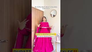 Dupatta draping styles youtubeshorts draping drapingstyle dupatta drapingsaree festiveseason [upl. by Rene563]