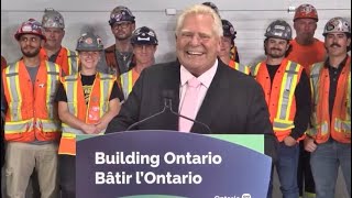 CAUGHT ON CAMERA Doug Ford slips says election in 2024 [upl. by Adnohral]