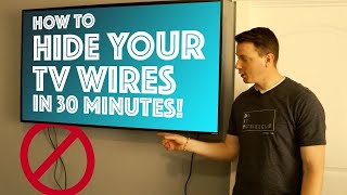 How To Hide Your TV Wires in 30 Minutes  DIY [upl. by Bethesda]