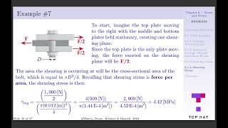 Lecture 16 Shearing Stress and Example 7 [upl. by Saunderson]