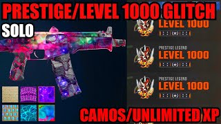 USE ASAP SOLO MAX PRESTIGE GLITCH CAMOUNLIMITED XP GLITCH BO6 BO6 GLITCHES BO6 ZOMBIES GLITCH [upl. by Jemy]