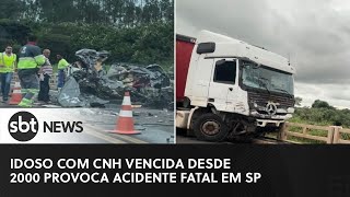 Vídeo Idoso com CNH vencida mata duas pessoas ao fazer ultrapassagem proibida [upl. by Kat701]