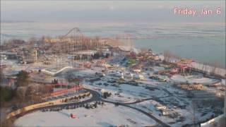 Cedar Point 2017 Cedar Point Shores Construction Time Lapse 5 12171817 [upl. by Arenahs]