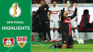 Matchwinner Tah Bayer decide cup fight  Leverkusen vs Stuttgart 32  DFBPokal QuarterFinal [upl. by Sharma]