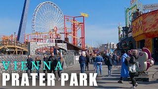 Prater Vienna March Walking Tour 4K UHD [upl. by Adleme]